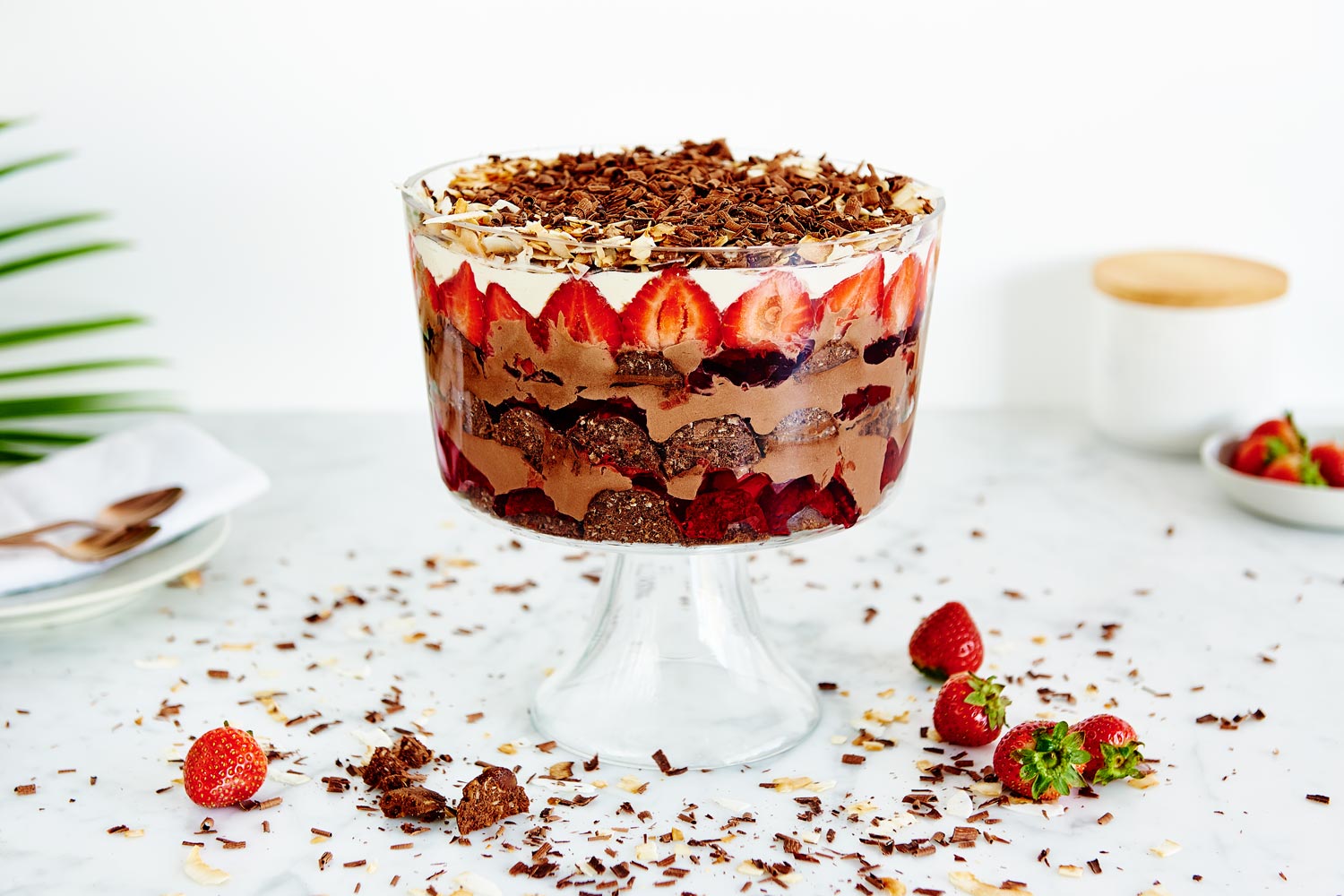 Chocolate and Strawberry Trifle by Christine Manfield