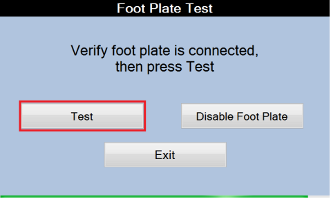 Foot Plate Test