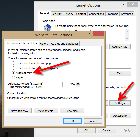 change settings in gigatribe